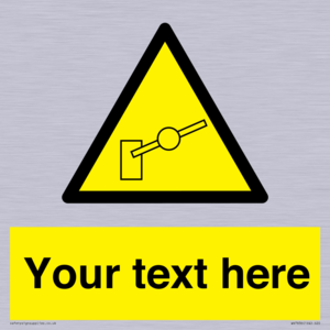 Custom warning barrier